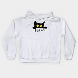 Hi There Spooky Kitty Kids Hoodie